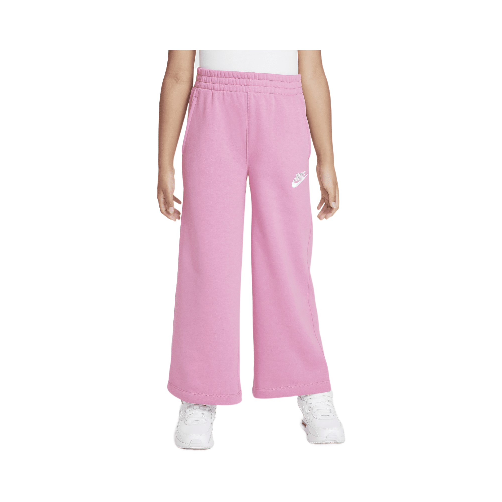 nike fleece wide pants