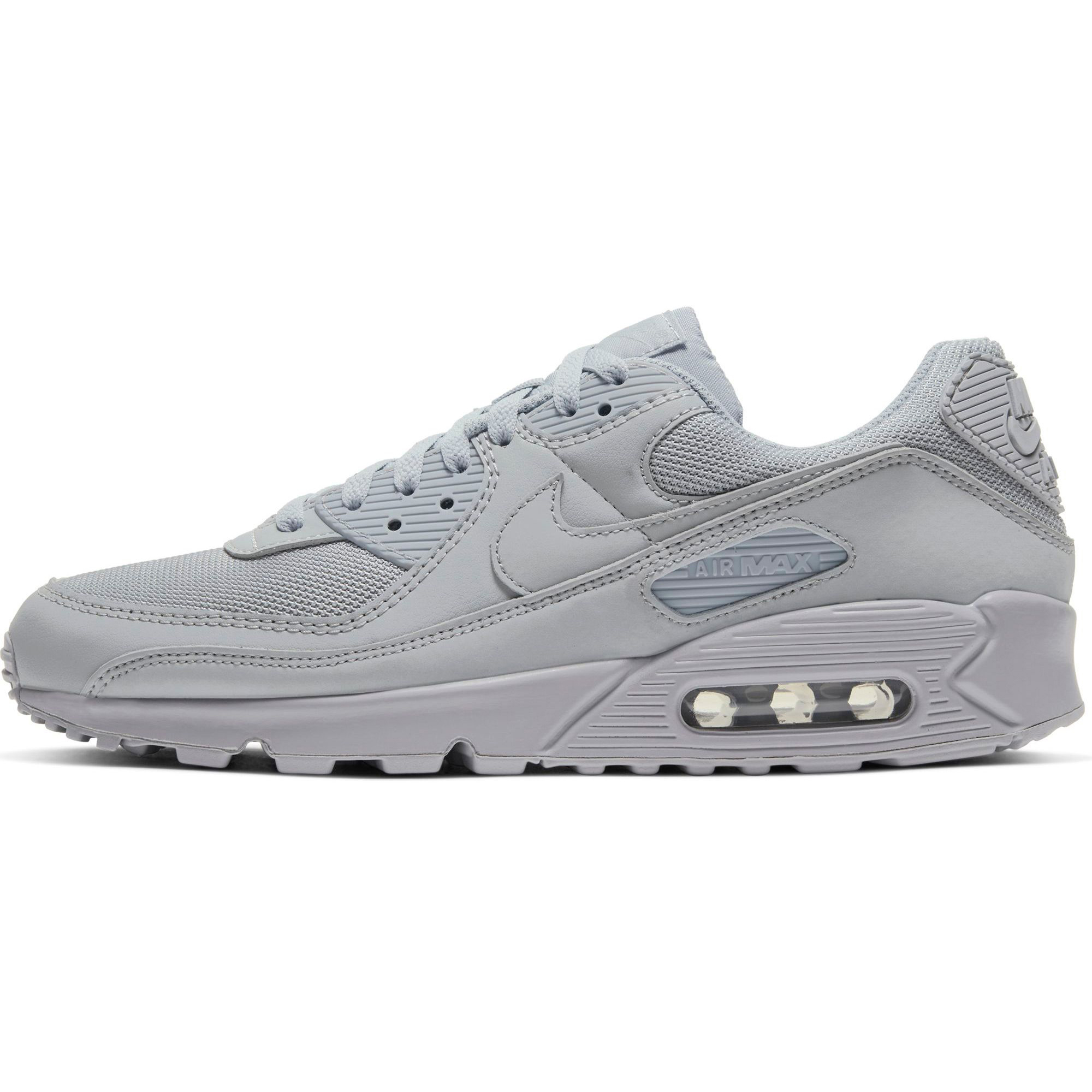 NIKE AIR MAX 90 MENS (WOLF GREY/WOLF GREY-WOLF GREY-BLACK)