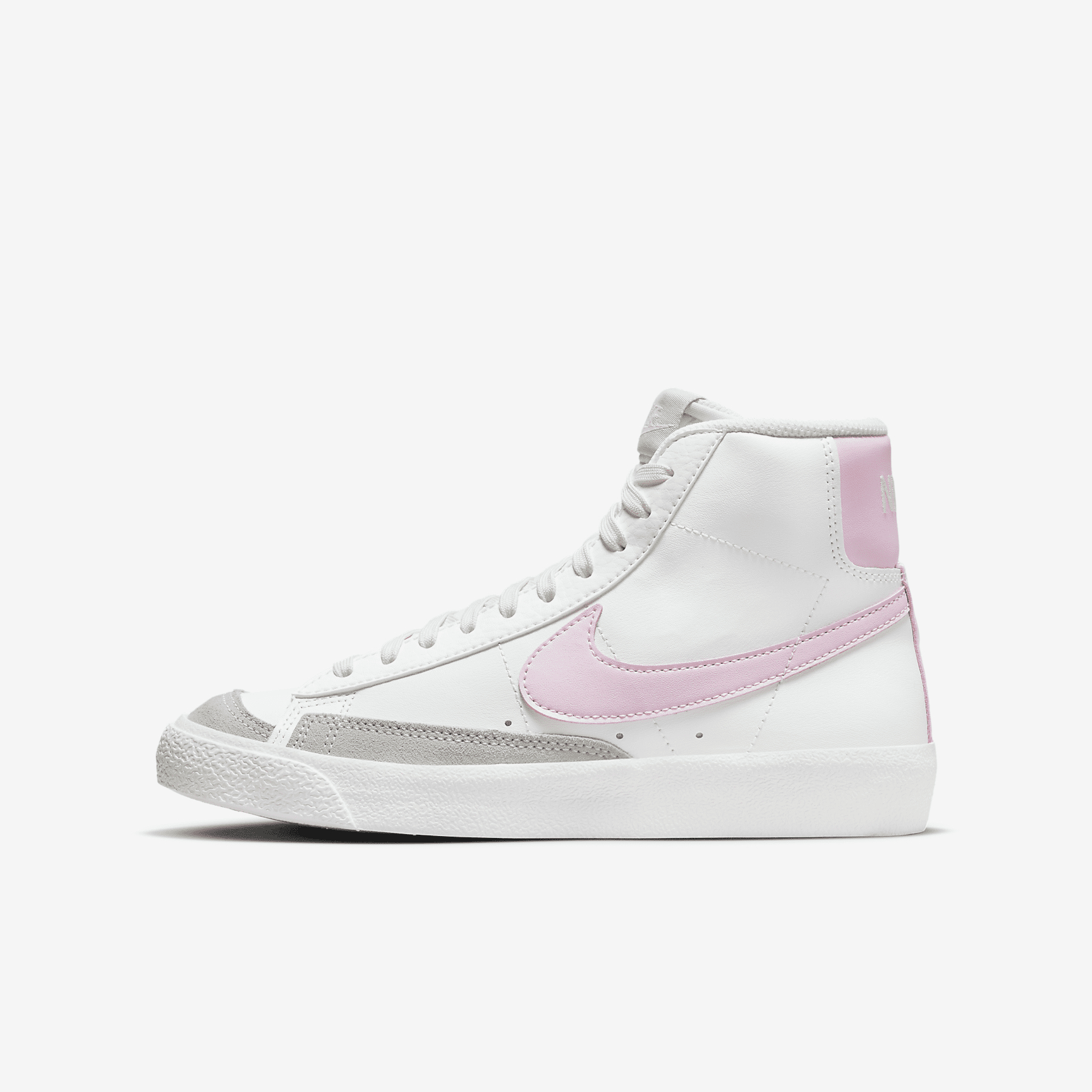 NIKE BLAZER MID '77 GS (SUMMIT WHITE/PINK FOAM)