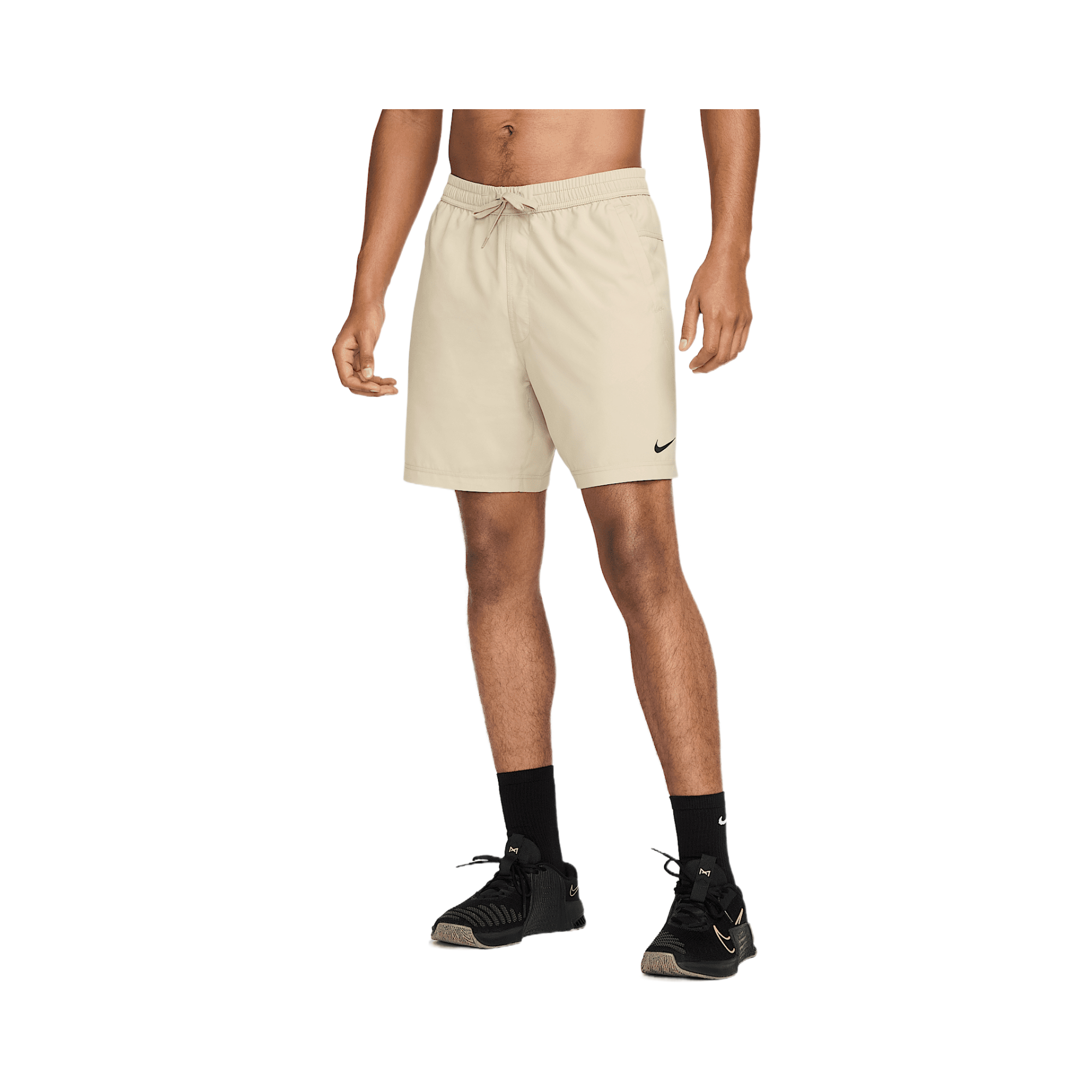 Nike Form Men's Dri-FIT 7 Unlined Versatile Shorts (Desert Khaki/Black)