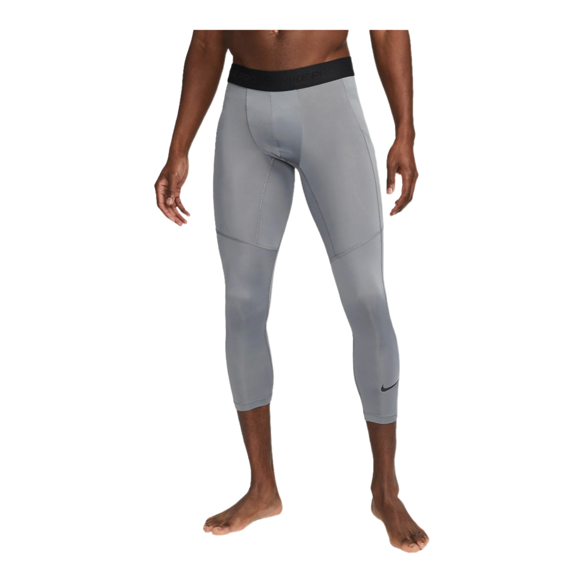 Nike Pro Men's Dri-FIT 3/4-Length Fitness Tights (SMOKE GREY/BLACK