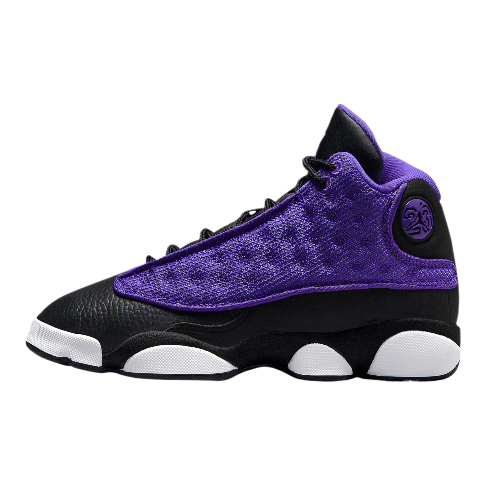 Air Jordan 13 Retro Big Kids' Shoes (Purple Venom/White/Black)