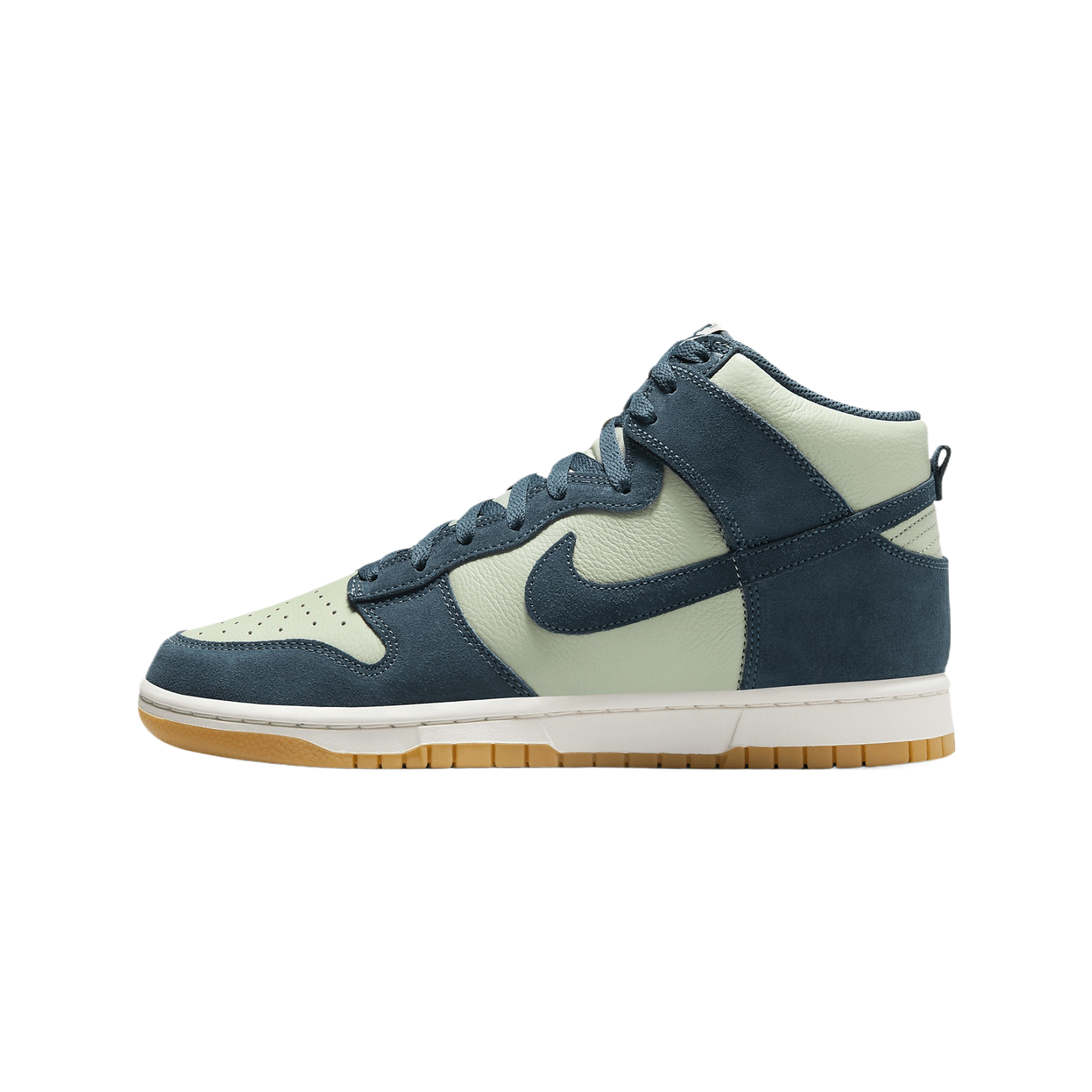 Nike Dunk High Retro SE Men's Shoes (Jade Horizon/Phantom/Gum Yellow/Armory Navy)