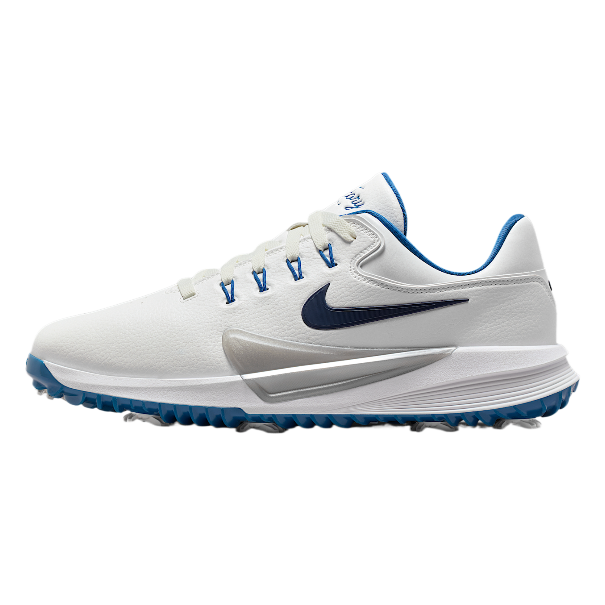 Nike Victory Pro 4 Golf Shoes (Summit White/Court Blue/Metallic