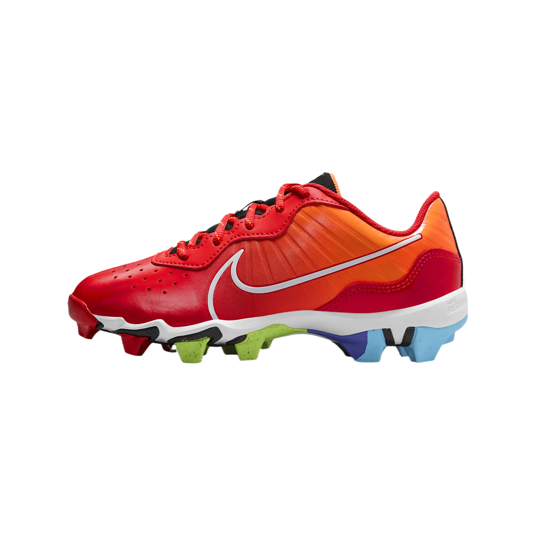 Nike Alpha Huarache 4 Keystone Big Kids' Baseball Cleats (Light Crimson/Hyper Crimson/Black/White)