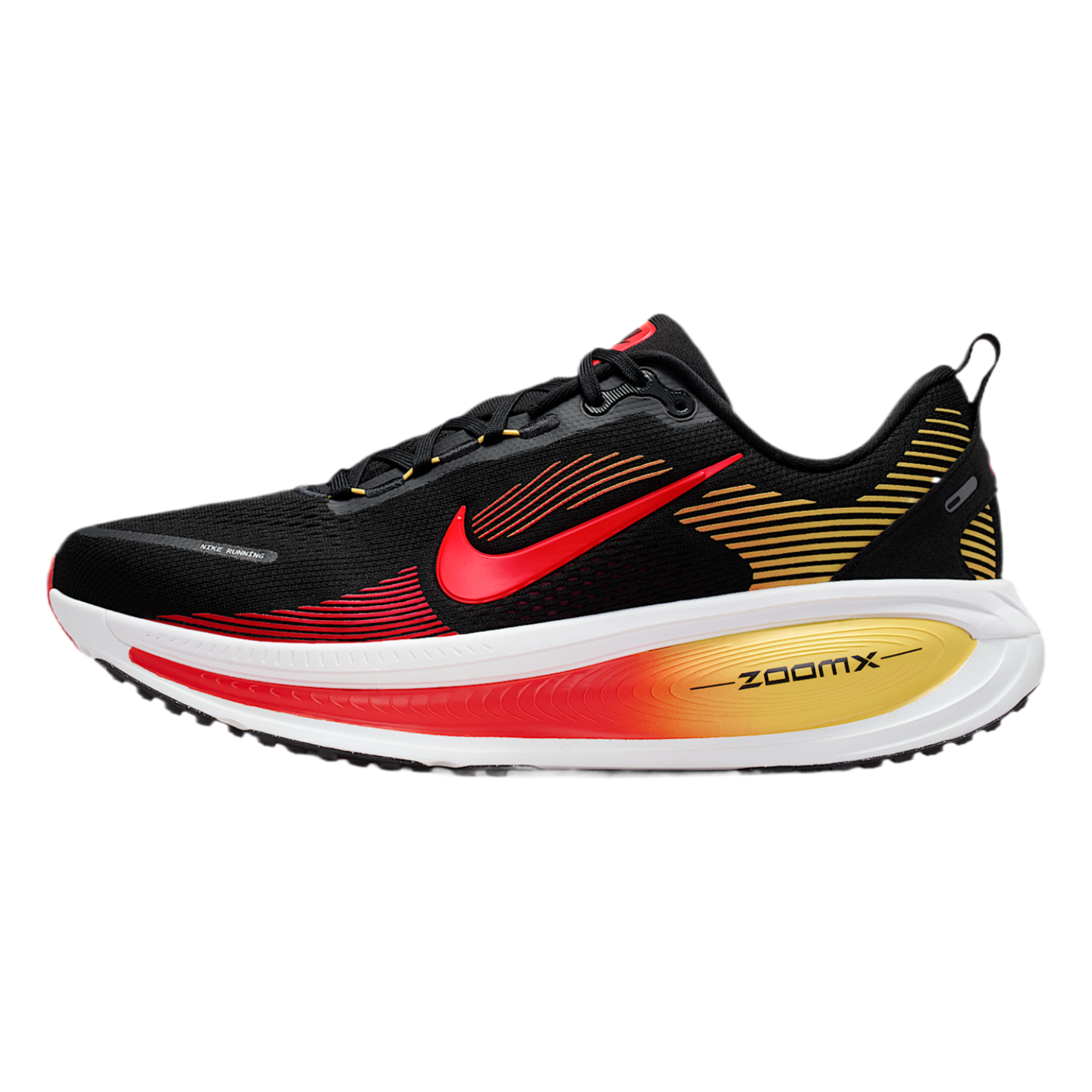Nike Vomero 18 Men's Road Running Shoes (Black/Light Crimson/Topaz Gold/Bright Crimson)