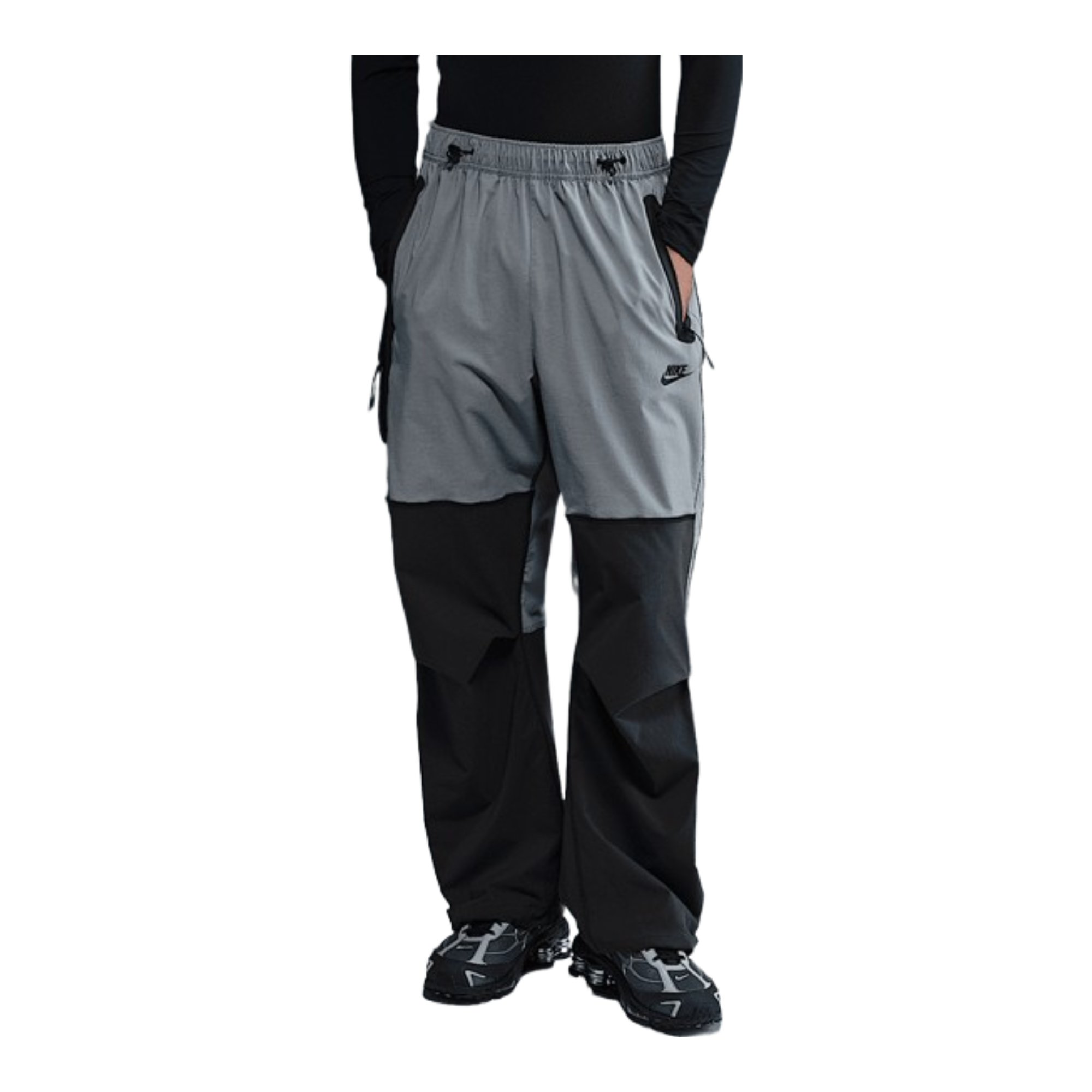 Nike Tech Men's Woven Oversized Pants (Cool Grey/Anthracite/Black