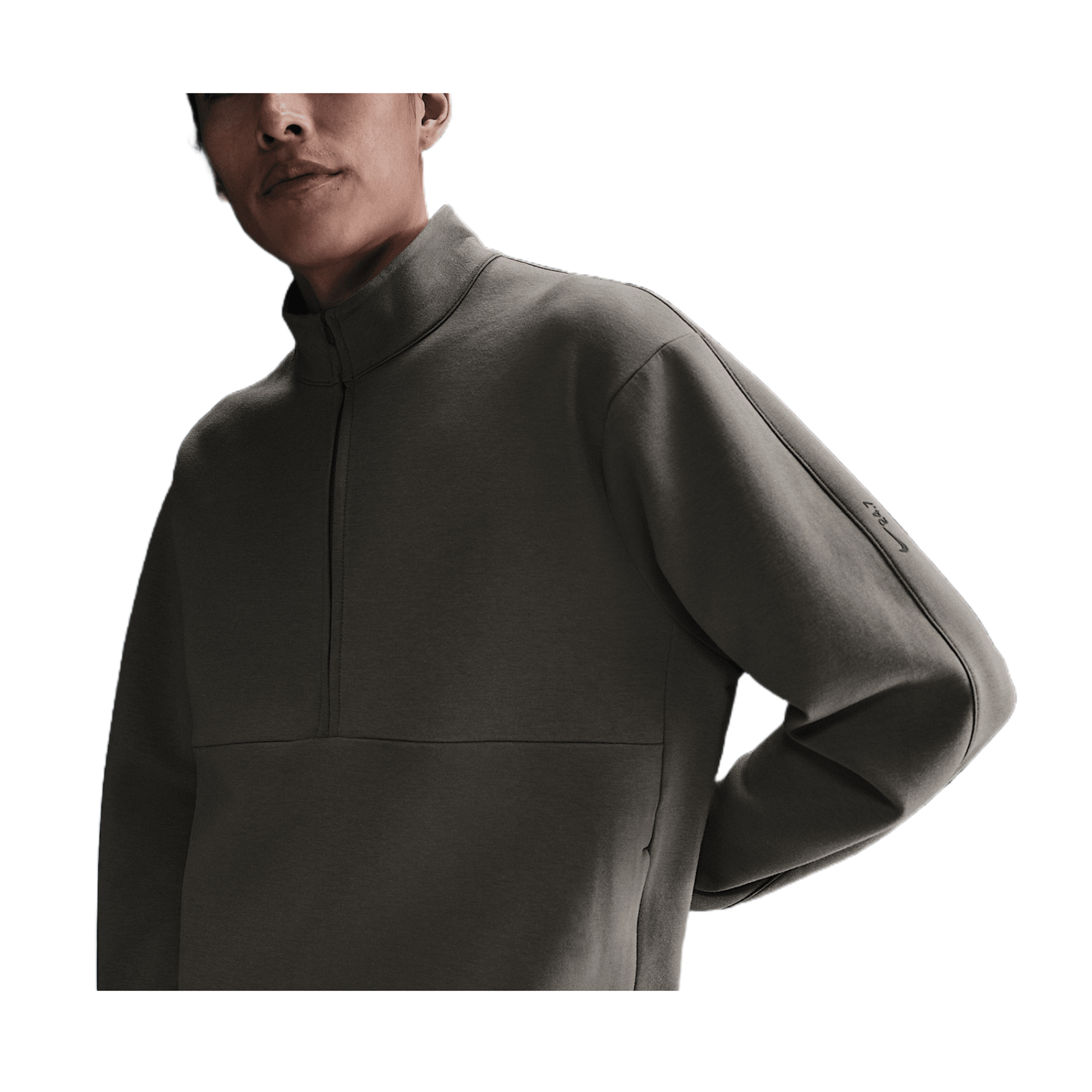Nike 24.7 ImpossiblySoft Men's Dri-FIT 1/2-Zip Top (Cave Stone