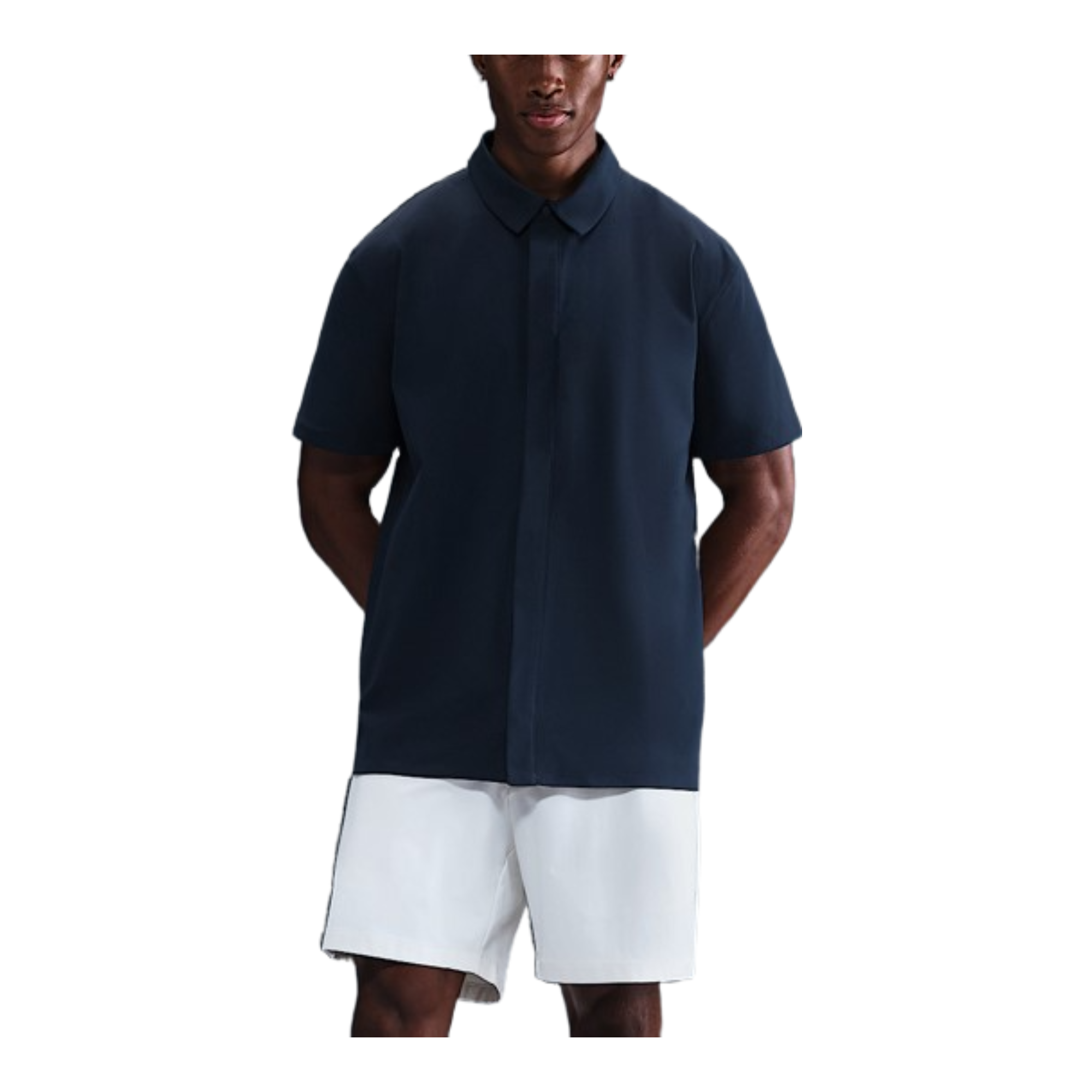 Nike 24.7 PerfectStretch Men's Dri-FIT Short-Sleeve Snap-Down Top