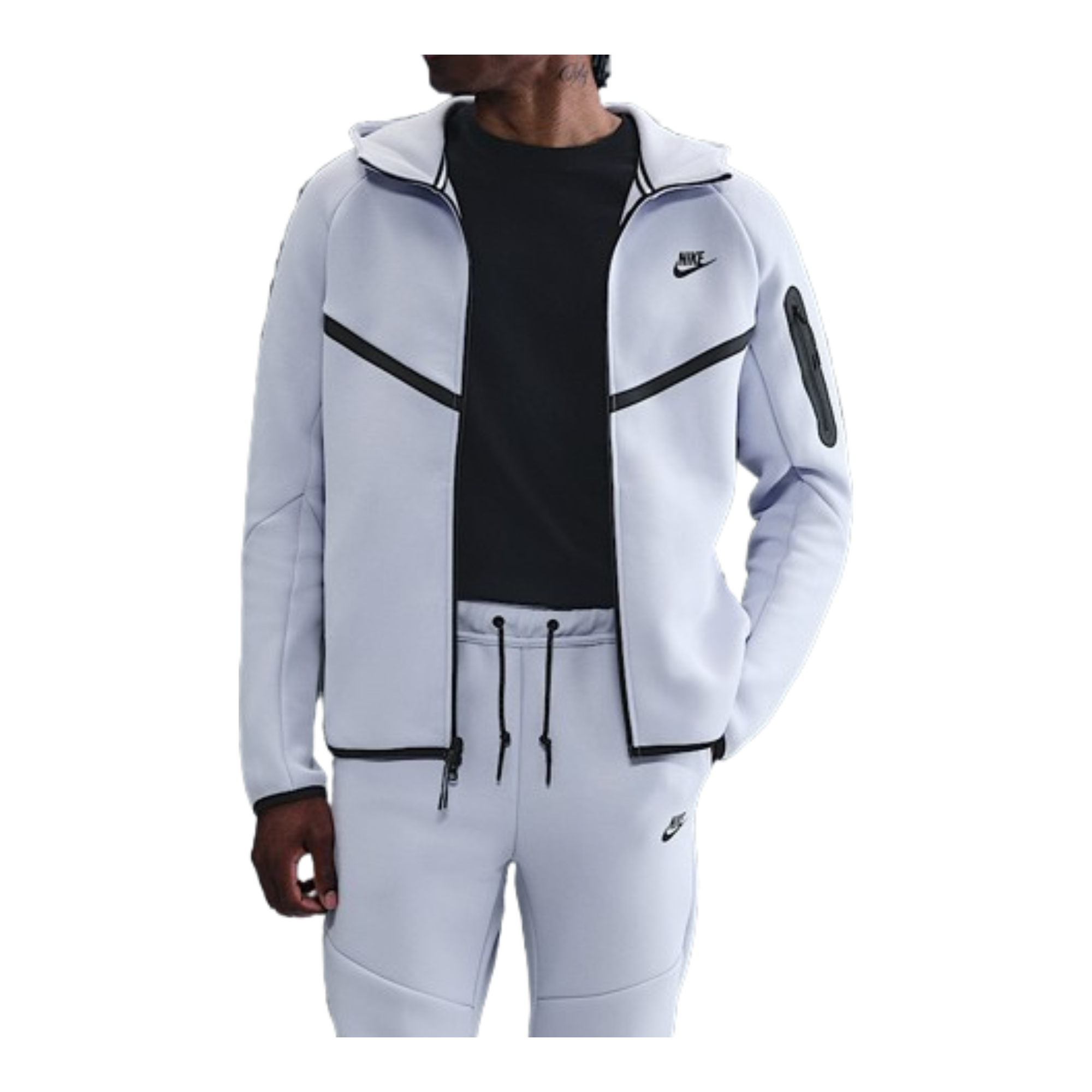 NIKE テックフリース　XS ghost カラー Nike Tech Men's Fleece Windrunner Full-Zip Jacket (Ghost/Black) | eBay