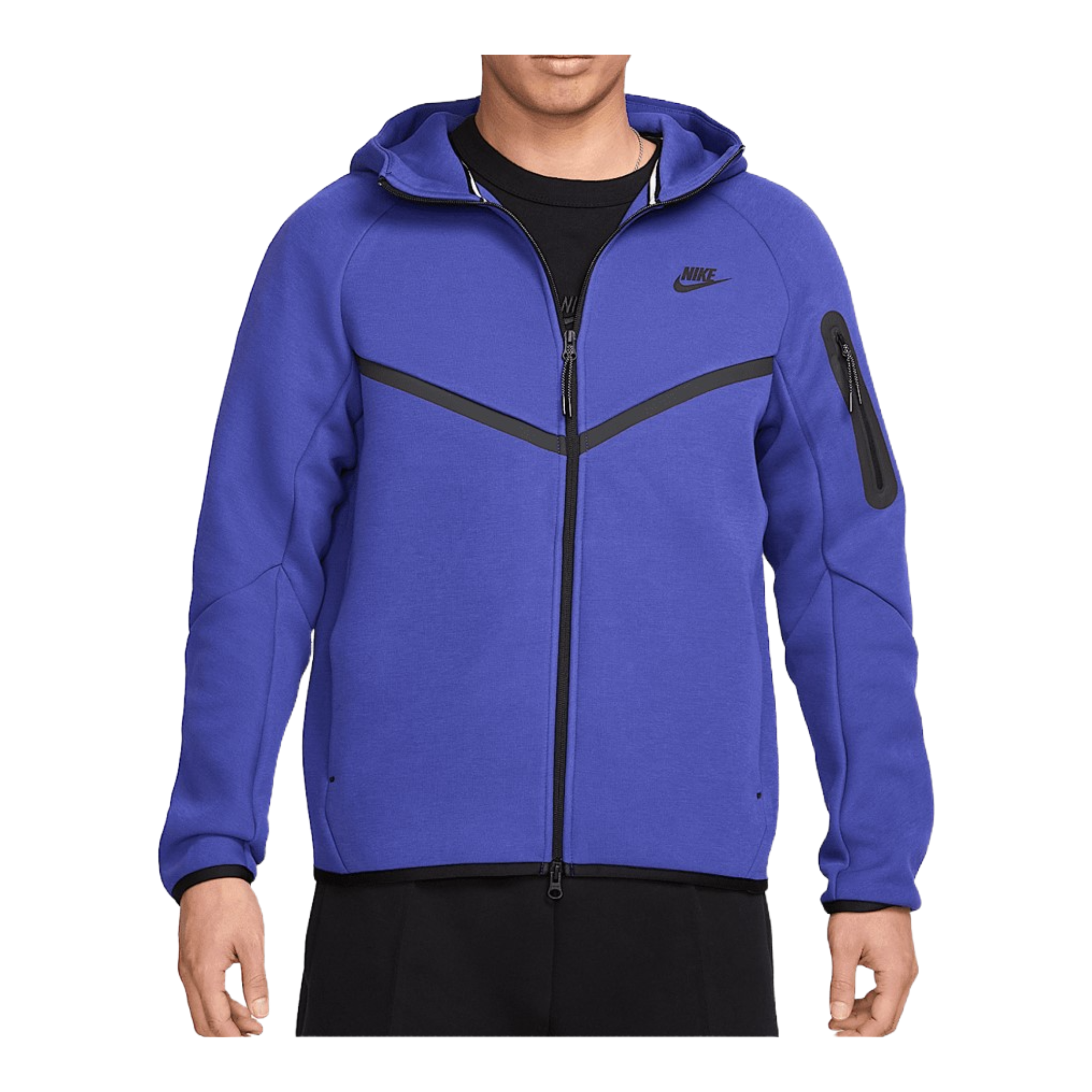 Nike Tech Men's Full-Zip Windrunner Hoodie (Deep Night/Black) | eBay