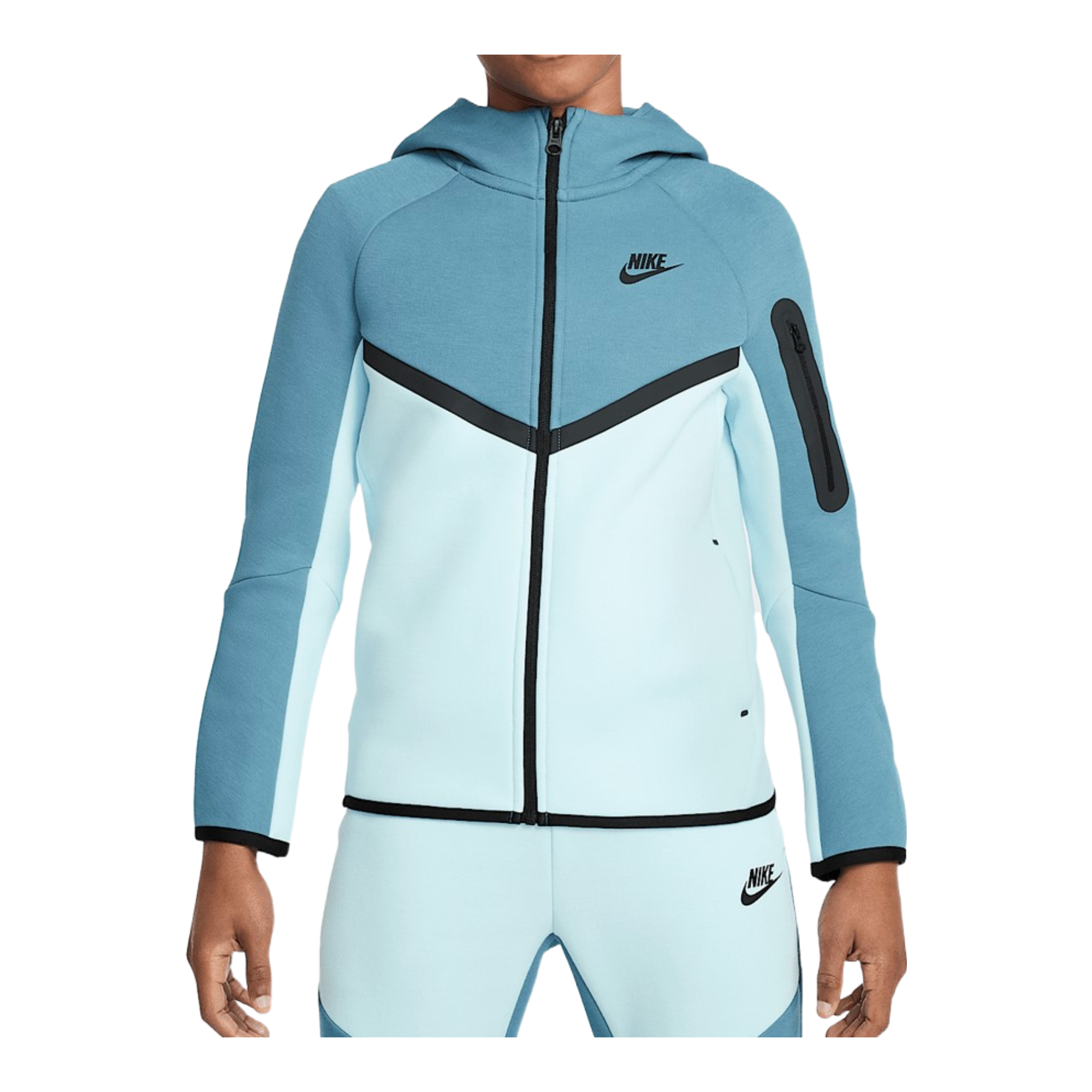 light blue nike tech fleece