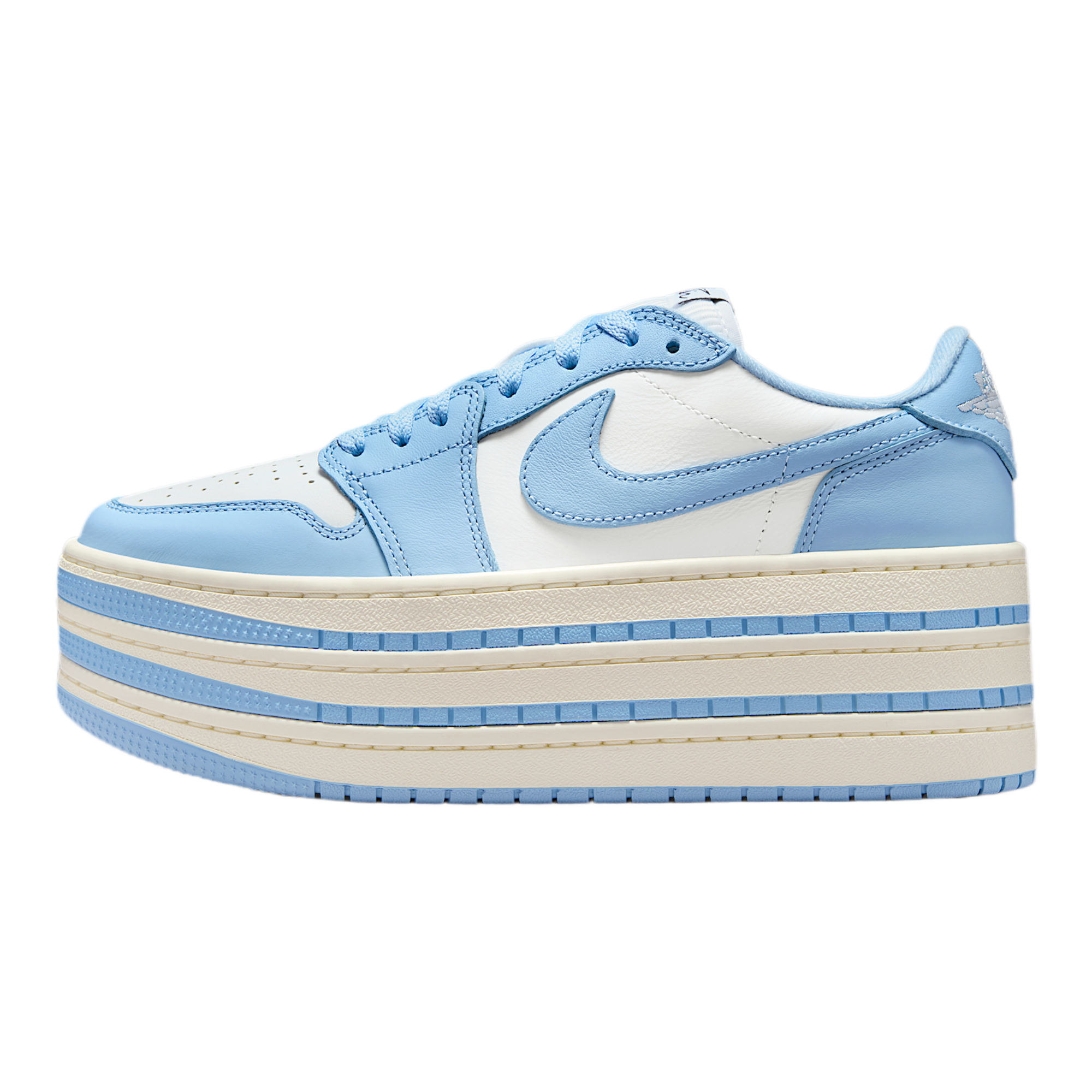 Air Jordan 1 Triple Stack Women's Shoes (Psychic Blue/White/Sail