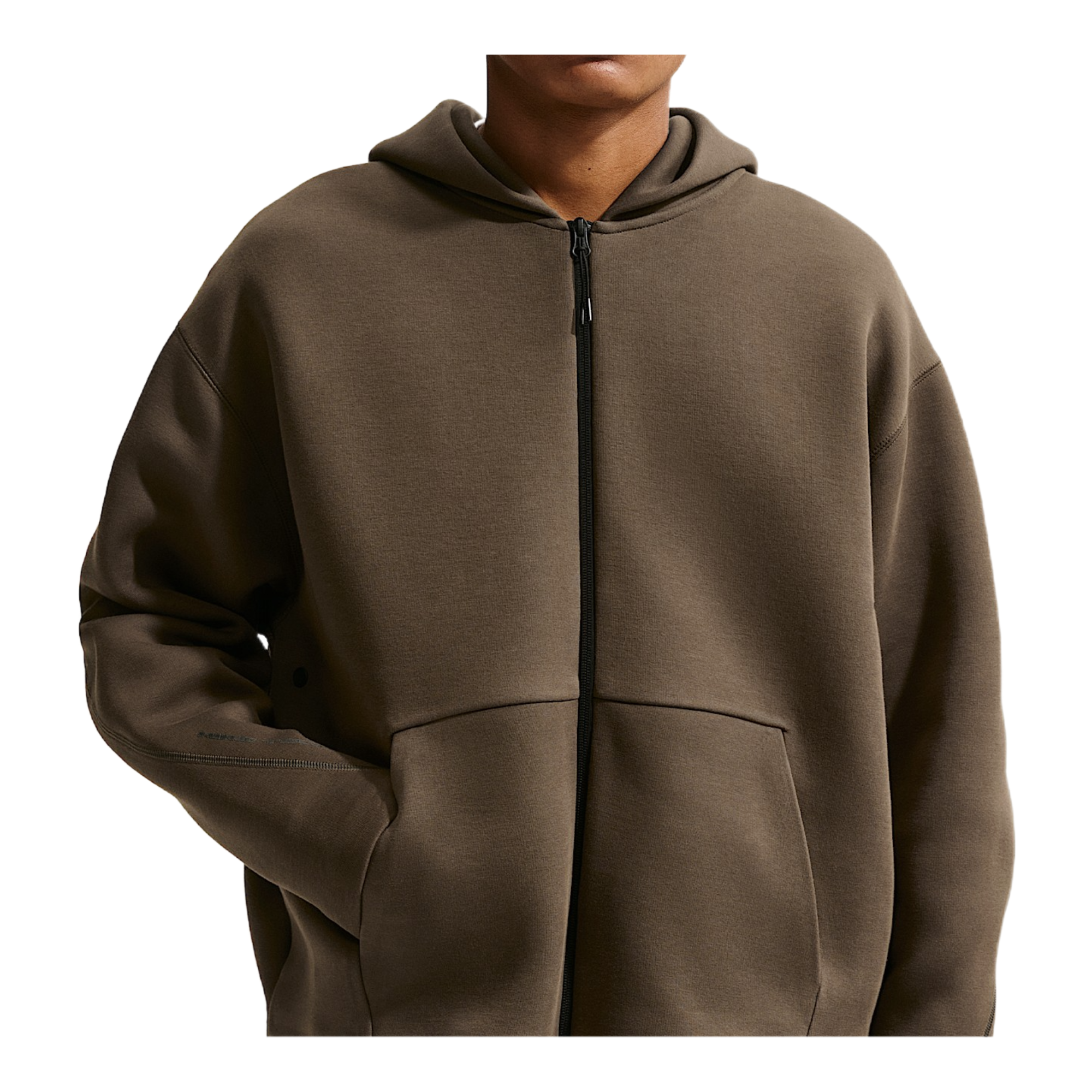 【 COGTHEBIGSMOKE】 HAZEL ZIP HOODY Nike Tech Men's Fleece Full-Zip Hoodie (Dark Hazel/Black) | eBay