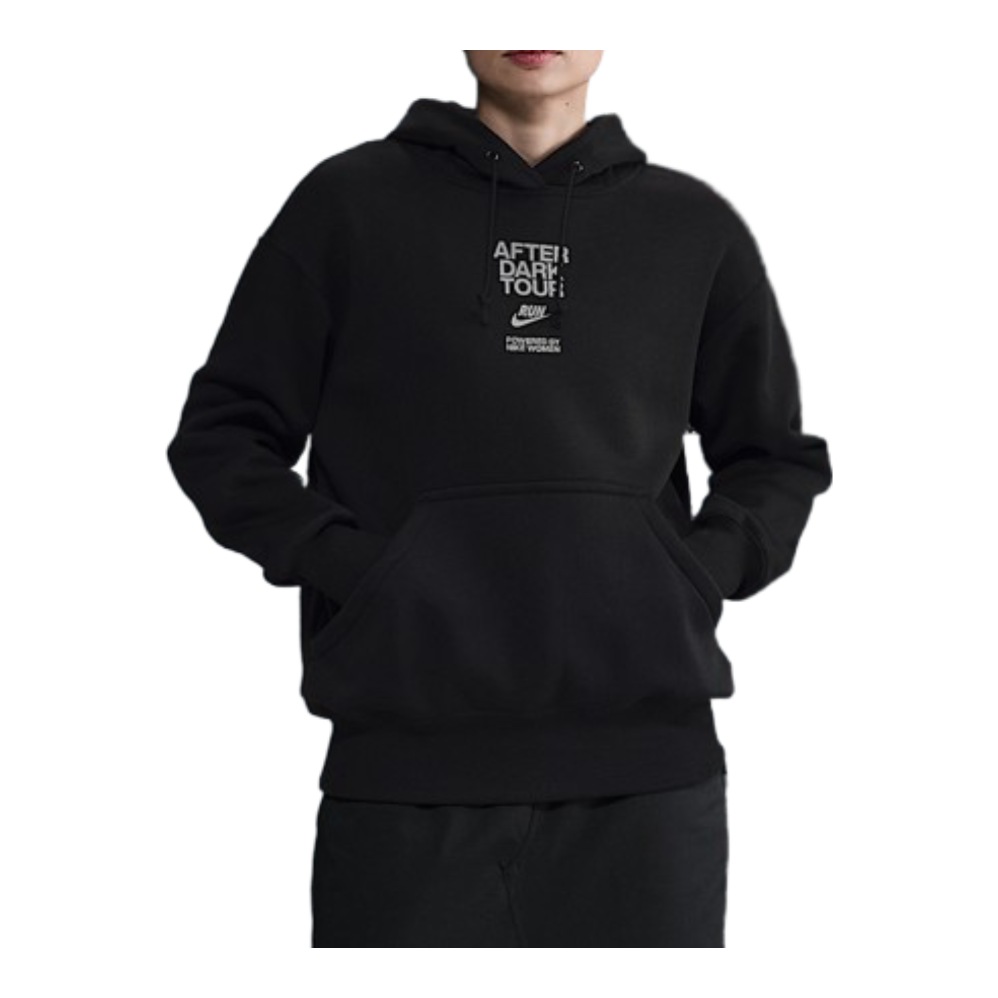 nike world tour pack graphic hoodie in black