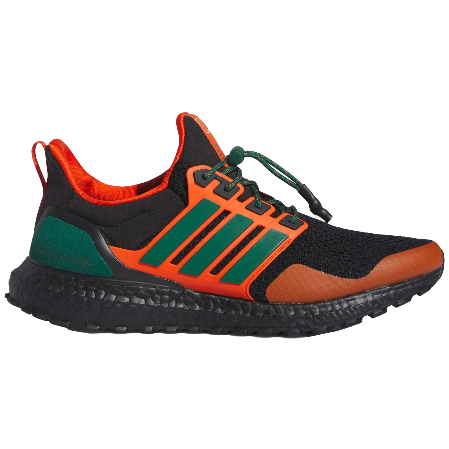 ADIDAS ULTRABOOST 1.0 MIAMI HURRICANES (BLACK/GREEN/TEAM  display picture 2