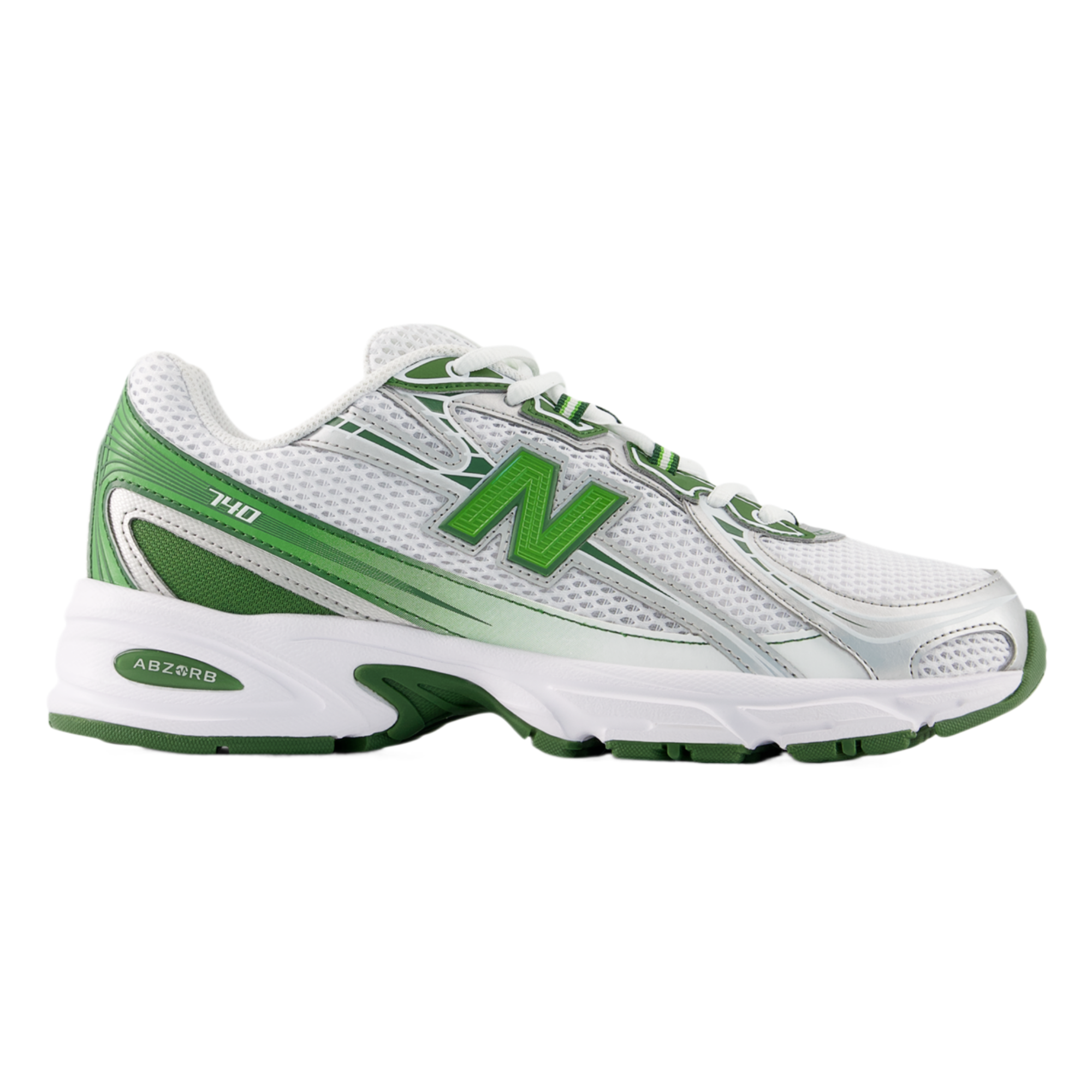 New Balance Men's 740 (WHITE/ALPINE GREEN/DARK ALPINE GREEN/SILVER