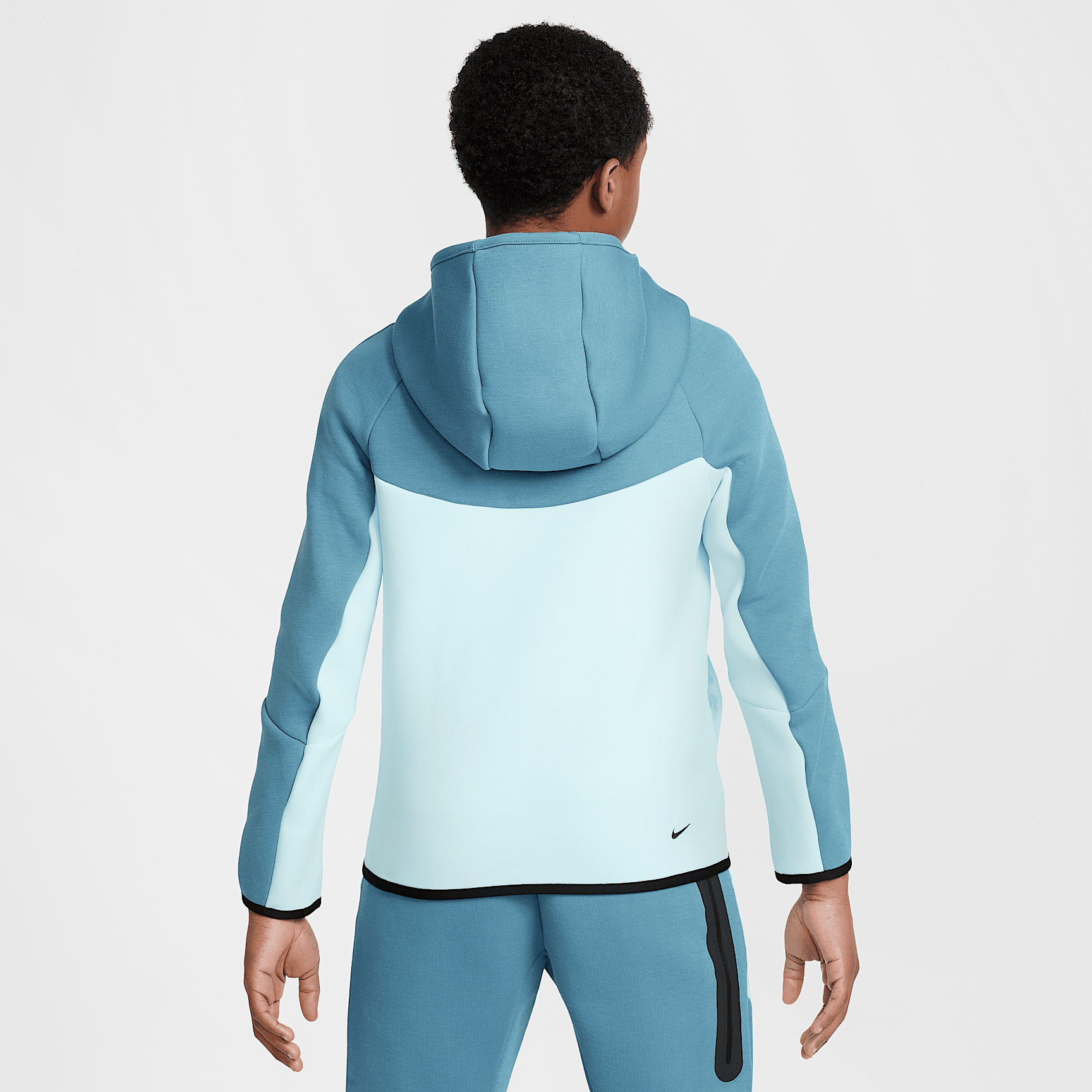 Nike Sportswear Tech Fleece Big Kids' Full-Zip Hoodie (Glacier Bl