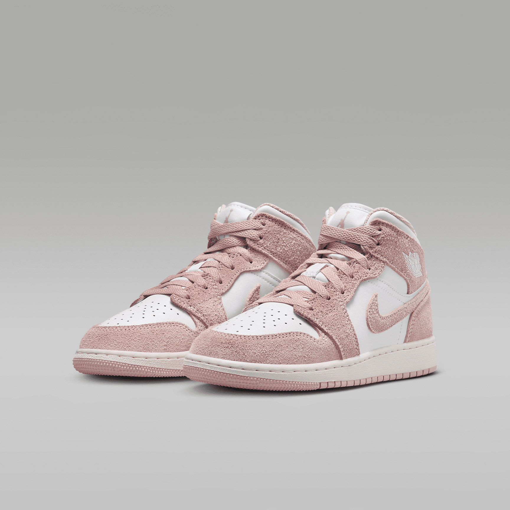 靴 Nike AirJordan 1 Mid GS Pink White 25cm AIR JORDAN 1 MID SE (GS) (WHITE/LEGEND PINK-SAIL) | eBay